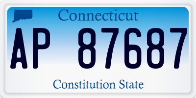 CT license plate AP87687