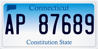 CT license plate AP87689