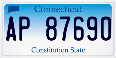 CT license plate AP87690