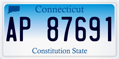 CT license plate AP87691