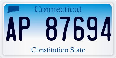 CT license plate AP87694