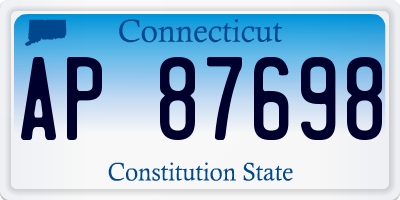 CT license plate AP87698