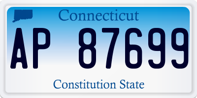 CT license plate AP87699