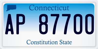 CT license plate AP87700