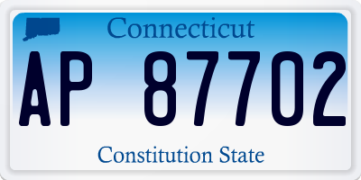 CT license plate AP87702