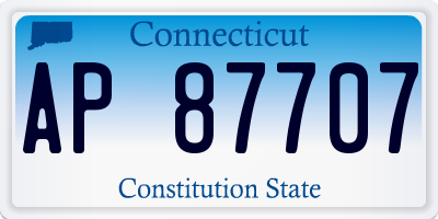 CT license plate AP87707