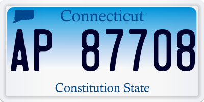 CT license plate AP87708