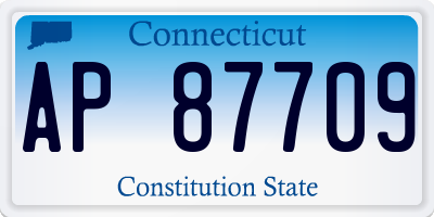 CT license plate AP87709