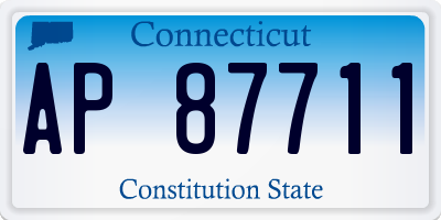 CT license plate AP87711