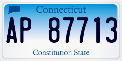 CT license plate AP87713