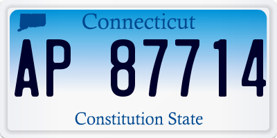 CT license plate AP87714