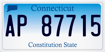 CT license plate AP87715