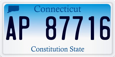 CT license plate AP87716