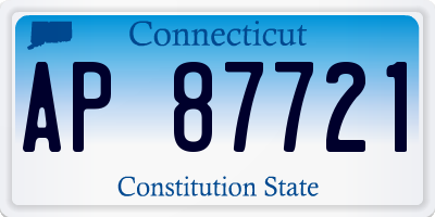 CT license plate AP87721