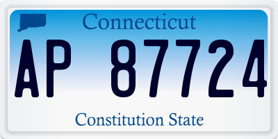 CT license plate AP87724