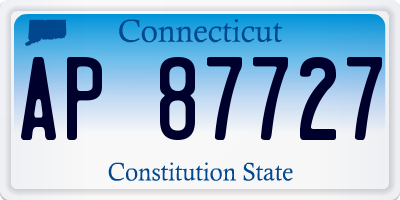 CT license plate AP87727