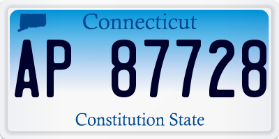 CT license plate AP87728