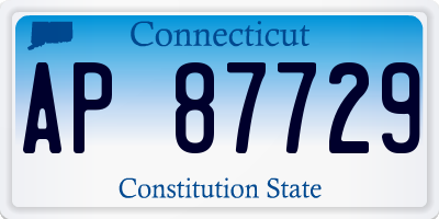 CT license plate AP87729