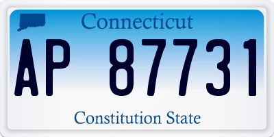 CT license plate AP87731