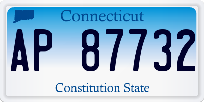 CT license plate AP87732