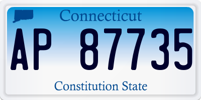 CT license plate AP87735