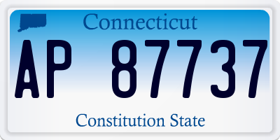 CT license plate AP87737