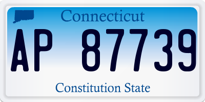 CT license plate AP87739