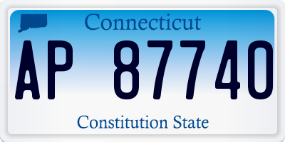 CT license plate AP87740