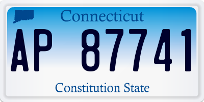 CT license plate AP87741