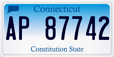 CT license plate AP87742