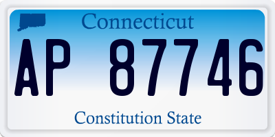 CT license plate AP87746