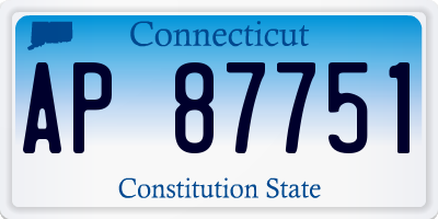 CT license plate AP87751