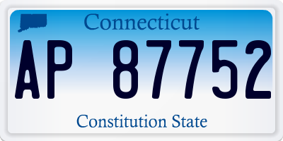 CT license plate AP87752