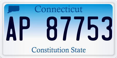 CT license plate AP87753