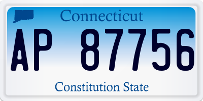 CT license plate AP87756