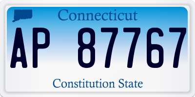 CT license plate AP87767