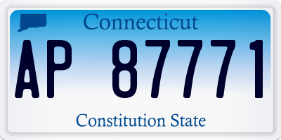 CT license plate AP87771