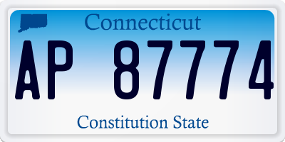 CT license plate AP87774