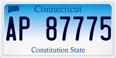 CT license plate AP87775