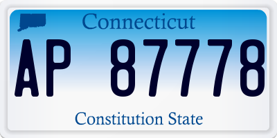 CT license plate AP87778