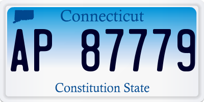 CT license plate AP87779