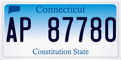 CT license plate AP87780