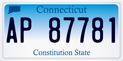 CT license plate AP87781