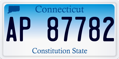 CT license plate AP87782