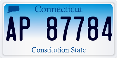 CT license plate AP87784