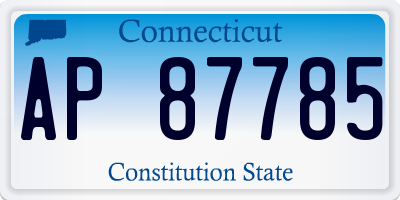 CT license plate AP87785