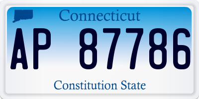 CT license plate AP87786