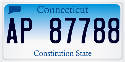 CT license plate AP87788