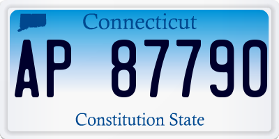 CT license plate AP87790