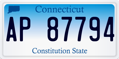 CT license plate AP87794